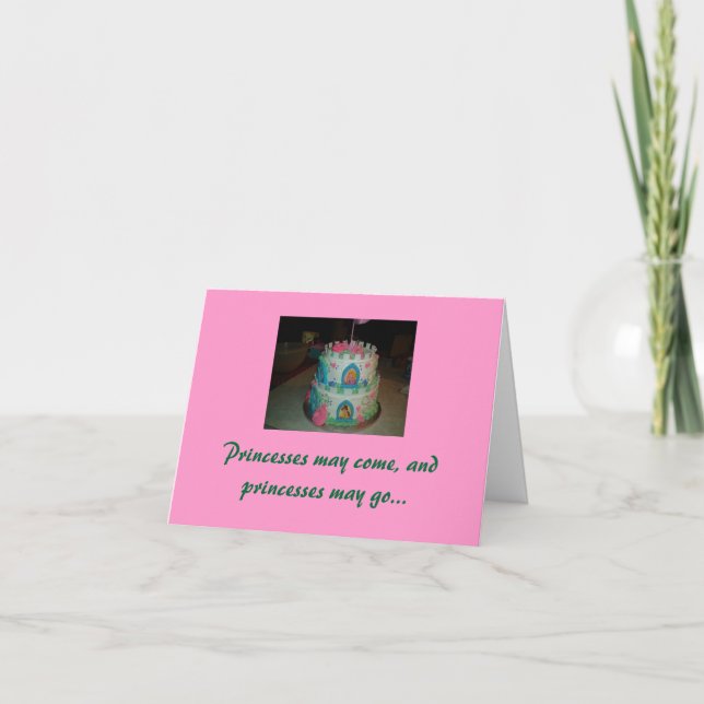 Carte Ma petite princesse, Joyeux anniversaire (Devant)