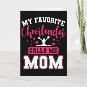 Carte Ma pom-pom girl préférée m'appelle maman Cheerlead