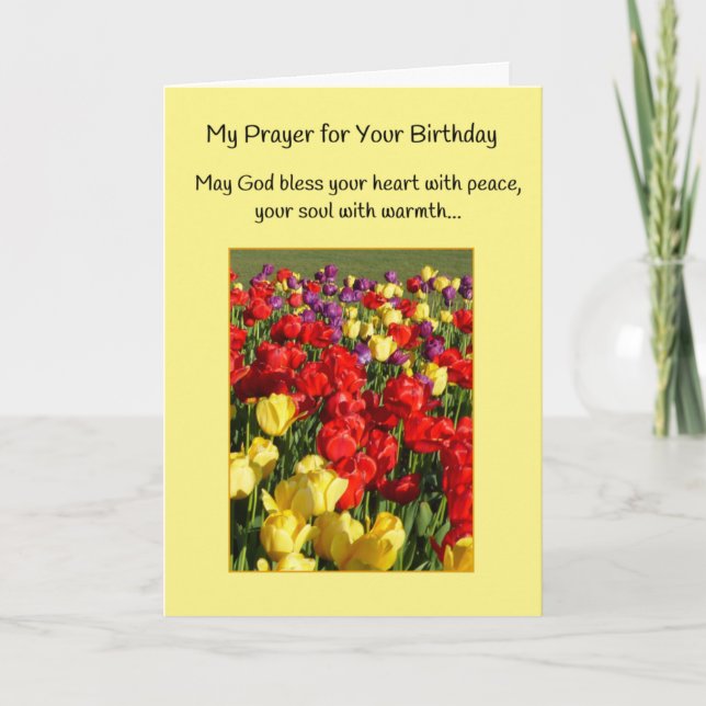 Carte Ma prière pour ton anniversaire (Devant)