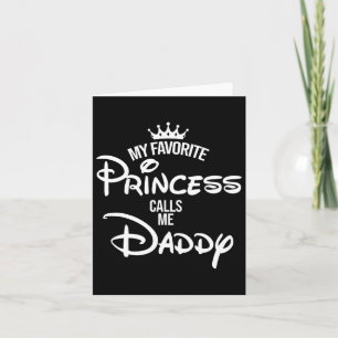 Carte Ma princesse préférée m'appelle Papa Chemise Maman
