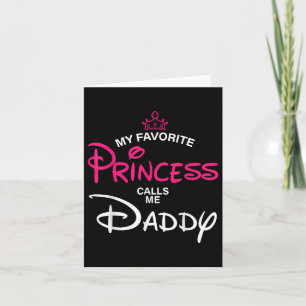 Carte Ma Princesse Préférée M'appelle Papa Fille Père