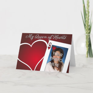 Carte Ma Reine de Cœur - Amour de Poker