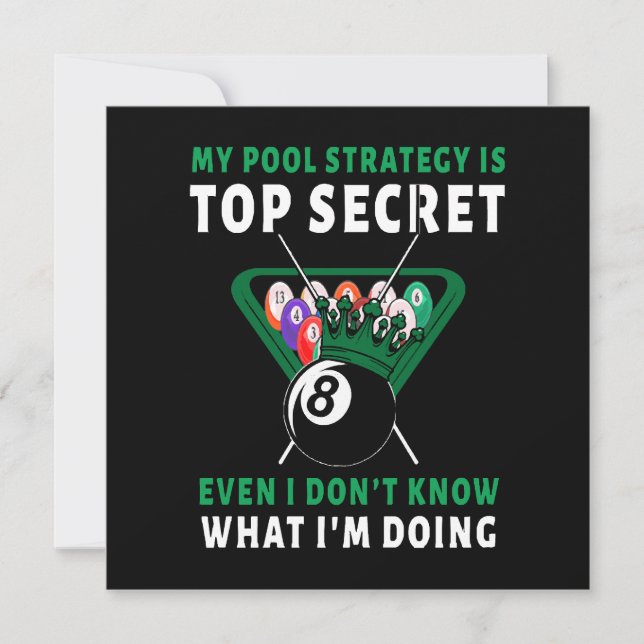 Carte Ma Stratégie De Pool Est Même (Devant)