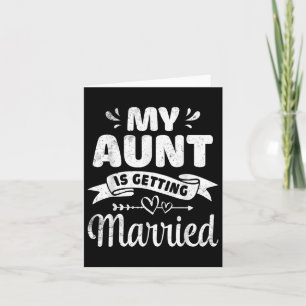 Carte Ma Tante Se Marie Mariage Épouse Oncle Nie