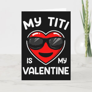 Carte Ma Titi Est Mon Cœur De La Saint-Valentin Garçon F