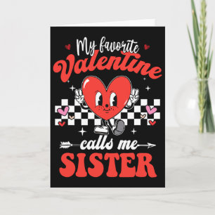 Carte Ma Valentine préférée m'appelle Sœur Joyeuse Saint