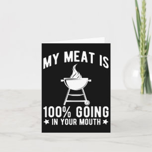 Carte Ma Viande Est 100% Va Dans Votre Bouche Drôle Bbq 