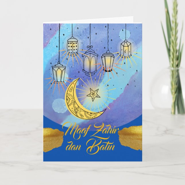 Carte Maaf Zahir dan Lanternes Batin la nuit (Devant)