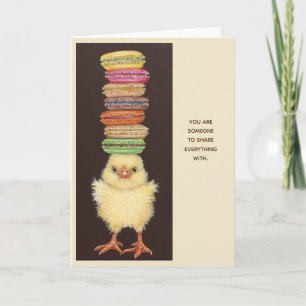 Carte Macaron avec peep