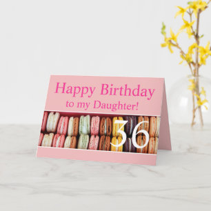 Carte Macaron français d'anniversaire sur mesure