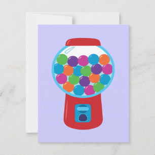 Carte Machine à bonbons Gumball