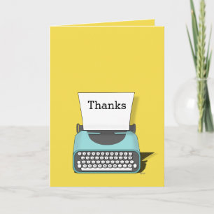 Carte Machine à écrire vintage Simple Toutes Occasions M