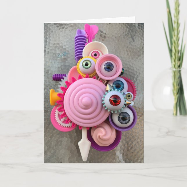 Carte Machine rose (Devant)