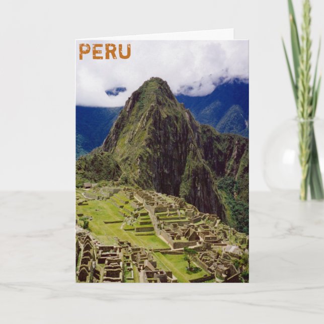 Carte Machu Picchu, Pérou (Devant)