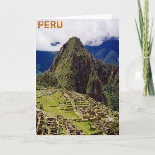 Carte Machu Picchu, Pérou