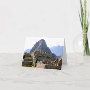 Carte Machu Picchu Pérou - Montagne Huayna Picchu