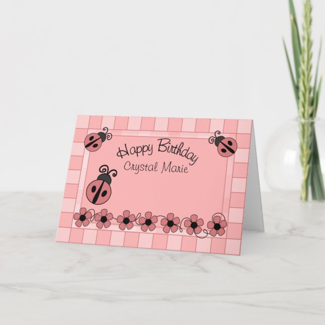 Carte Madame Bug Birthday (Devant)
