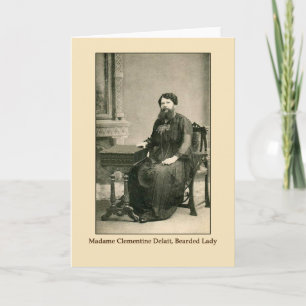 Carte Madame Clementine Delait, Dame Portée