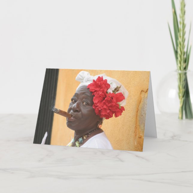 Carte Madame de cigare du Cuba (Devant)