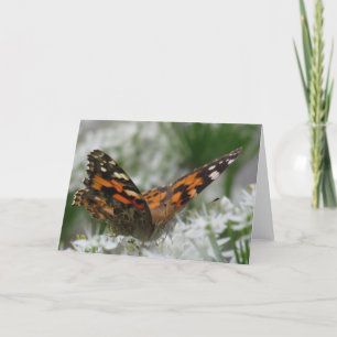 Carte Madame peinte Butterfly
