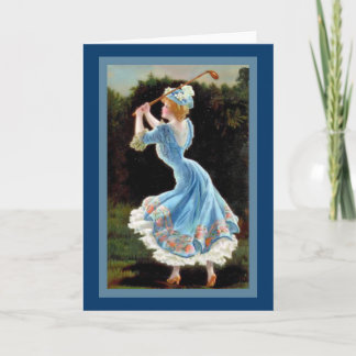 Carte Madame vintage Golfing