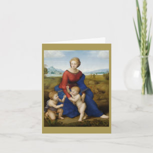 Carte MADONE À L'ENFANT 1506, Raphaël  (1483–1520)