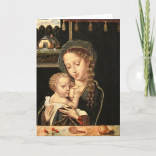 Carte Madone à l'Enfant allaitant