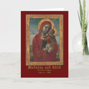 Carte Madone et Enfant de Vincenzo Foppa