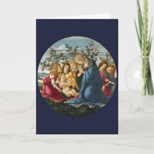 Carte Madonna Adoring Child with 5 Angels Botticelli
