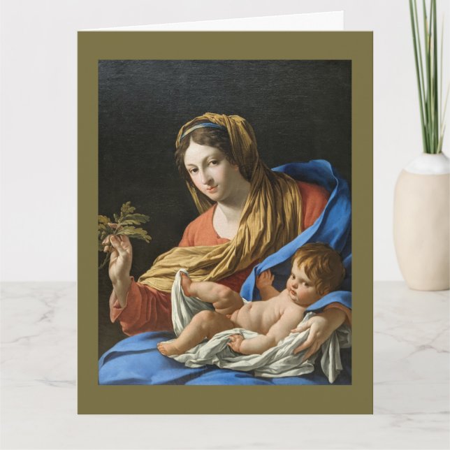 Carte Madonna and Child Holiday Christmas Card (Devant)