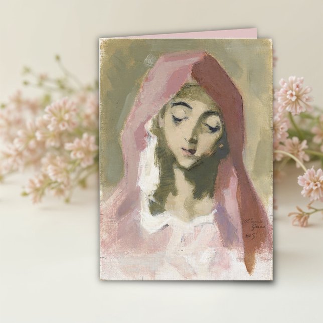 Carte Madonna de la Charité, Helene Schjerfbeck (Créateur téléchargé)