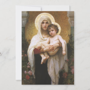 Carte Madonna des Roses par Bouguereau