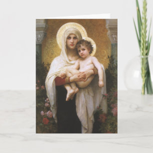 Carte Madonna des Roses par Bouguereau