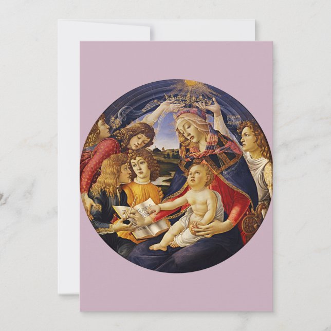 Carte Madonna du Magnificat par Botticelli (Devant)