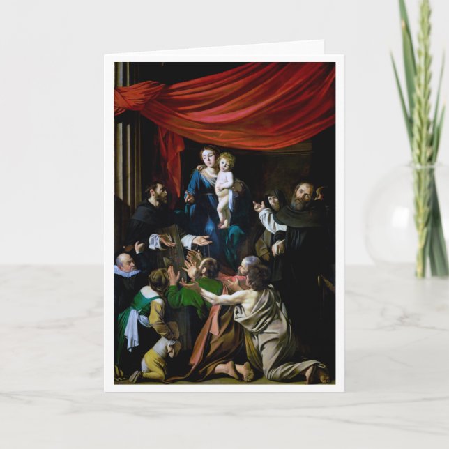 Carte Madonna du Rosaire, Caravaggio (Devant)
