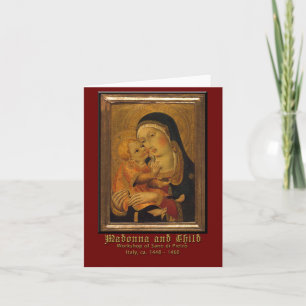 Carte Madonna et art de Renaissance d'enfant Sano di