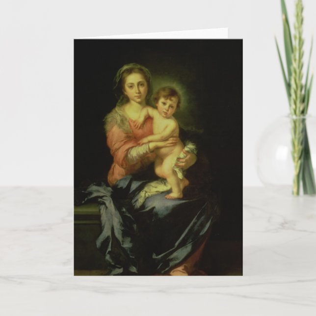 Carte Madonna et enfant, après 1638 (Devant)