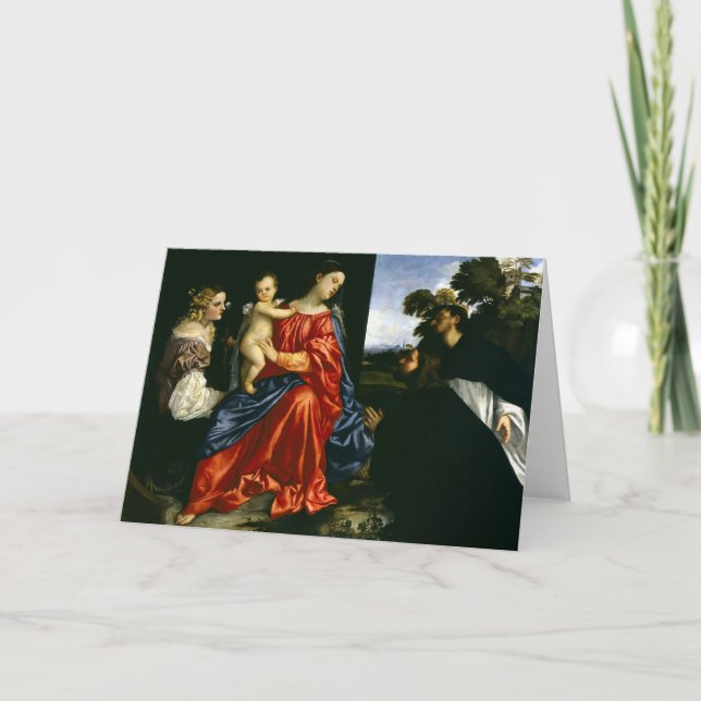 Carte Madonna et l'enfant avec Sts Catherine et Dominic (Devant)