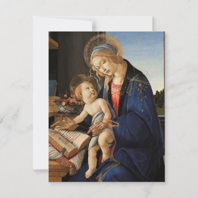 Carte Madonna et l'enfant Jésus Noël (Devant)