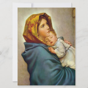 Carte Madonna et l'enfant Roberto Ferruzzi Madonnina Mar