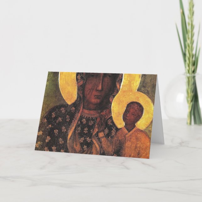Carte Madonna Noire Pologne Notre Dame De Czestochowa (Devant)