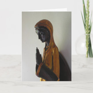 Carte Madonna noire priant