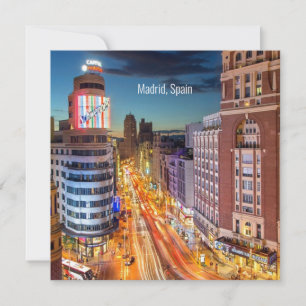 Carte Madrid, Espagne photo pittoresque,