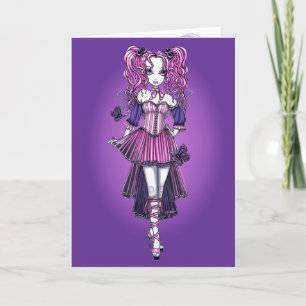 Carte "Maegan" Rose Valentine Fairy Art Card