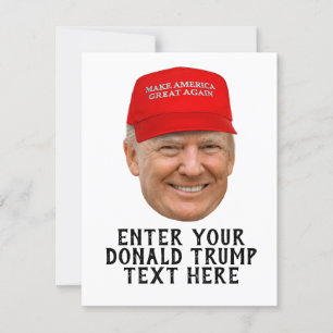 CARTE MAGA DONALD TRUMP PERSONNALISÉ