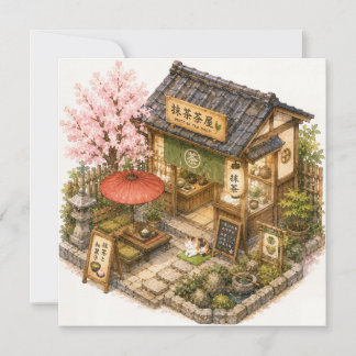 Carte Magasin de thé Matca Aquarelle