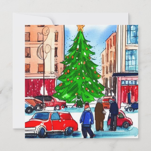 Carte Magasins de Noël (Devant)