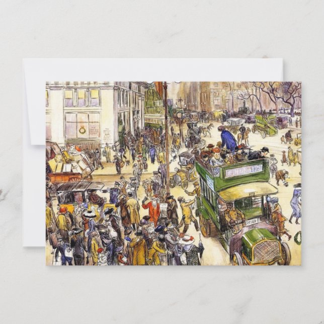 Carte Magasins de Noël sur la Cinquième Avenue (New York (Devant)