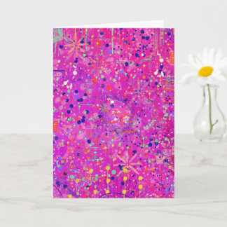 Carte Magenta Jubilee Abstract Print 