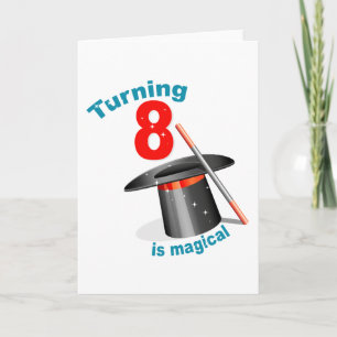 Carte Magic Party 8e anniversaire
